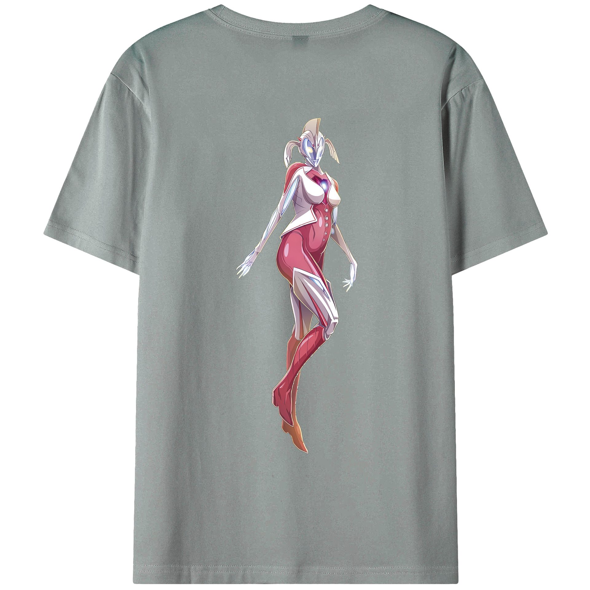 （画像用） ウルトラマン Ultraman 綿100％ メンズ半袖Tシャツ（バックプリント） 通気性